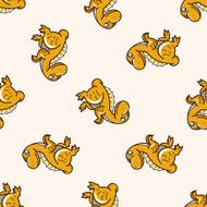 dinosaur cartoon seamless pattern background N38