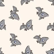 dinosaur cartoon seamless pattern background N40