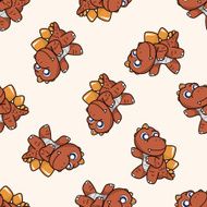 dinosaur cartoon seamless pattern background N41