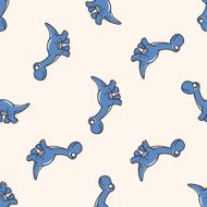 dinosaur cartoon seamless pattern background N42
