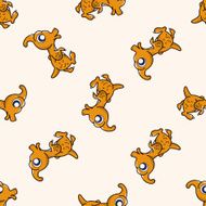 dinosaur cartoon seamless pattern background N44
