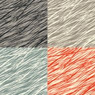 Set of seamless patterns with grunge texture
