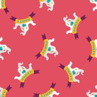 Halloween party flag flat icon eps10 seamless pattern background N6