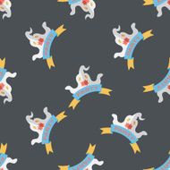 Halloween party flag flat icon eps10 seamless pattern background N7