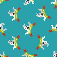 Halloween party flag flat icon eps10 seamless pattern background N8