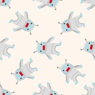 Space alien cartoon seamless pattern background N9
