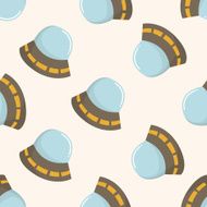 Space ufo cartoon seamless pattern background N12