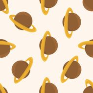Space planet cartoon seamless pattern background N6