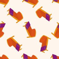 furniture theme bed cartoon seamless pattern background N2