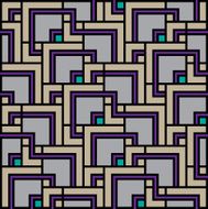 Seamless Vintage Geometric Pattern N208