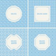 Abstract line geometric seamless pattern
