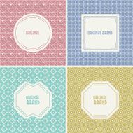 Abstract line geometric seamless pattern N3