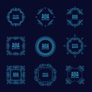 Abstract line geometric frame N22