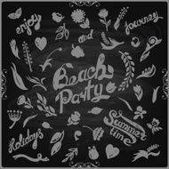 Floral set with watercolor flowers N2