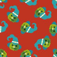 pumpkin flat icon eps10 seamless pattern background N4