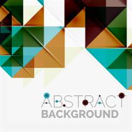 Abstract geometric background Modern overlapping triangles N561