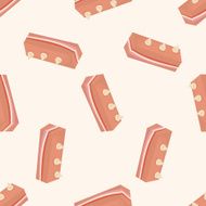 decorating cake cartoon seamless pattern background N61