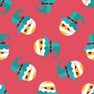 wizard flat icon eps10 seamless pattern background N2