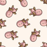 furniture theme chair sofa cartoon seamless pattern background N12
