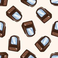 furniture theme cabinet cartoon seamless pattern background N14