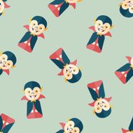 Vampire flat icon eps10 seamless pattern background N2