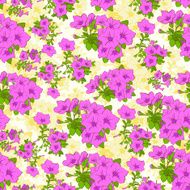 Red Green Flower Seamless Pattern Vector