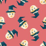 wizard flat icon eps10 seamless pattern background N4