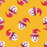 wizard flat icon eps10 seamless pattern background N5