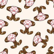 furniture theme table desk cartoon seamless pattern background N9