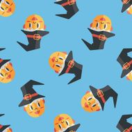 wizard flat icon eps10 seamless pattern background N6