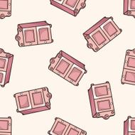 furniture theme cabinet cartoon seamless pattern background N16