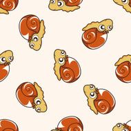 bug cartoon seamless pattern background N59