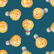 pumpkin flat icon eps10 seamless pattern background N5