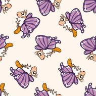 bug cartoon seamless pattern background N62