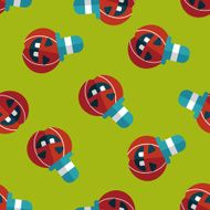 pumpkin flat icon eps10 seamless pattern background N8