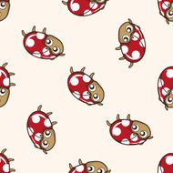 bug cartoon seamless pattern background N65