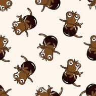 bug cartoon seamless pattern background N66