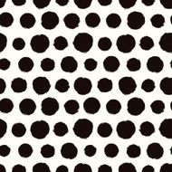 Seamless pattern with painted polka dot texture N3