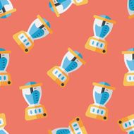 juice machine flat icon eps10 seamless pattern background N2