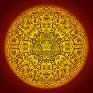 vintage circular pattern of indian N4