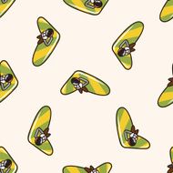 Hang gliding cartoon seamless pattern background N2