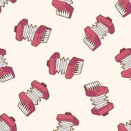 music cartoon seamless pattern background