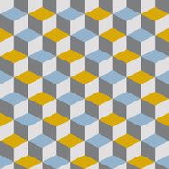 abstract retro geometric pattern N16