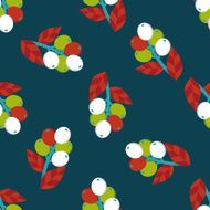 coffee fruit flat icon eps10 seamless pattern background N4
