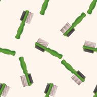 Pet dog brush 10 cartoon seamless pattern background