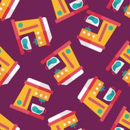 coffee machine flat icon eps10 seamless pattern background N6