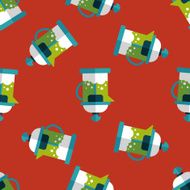 tea pot flat icon eps10 seamless pattern background N9