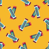 sugar packet flat icon eps10 seamless pattern background N2