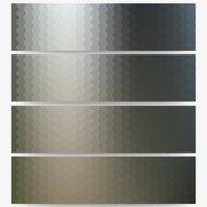 Abstract hexagonal headers set blurred design vector N14