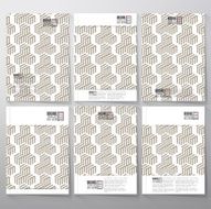 Modern stylish geometric background with cubes Brochure flyer or booklet N3